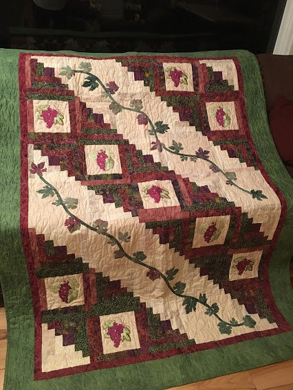 Tuscan Hillside quilt (Finished Quilt for Sale)