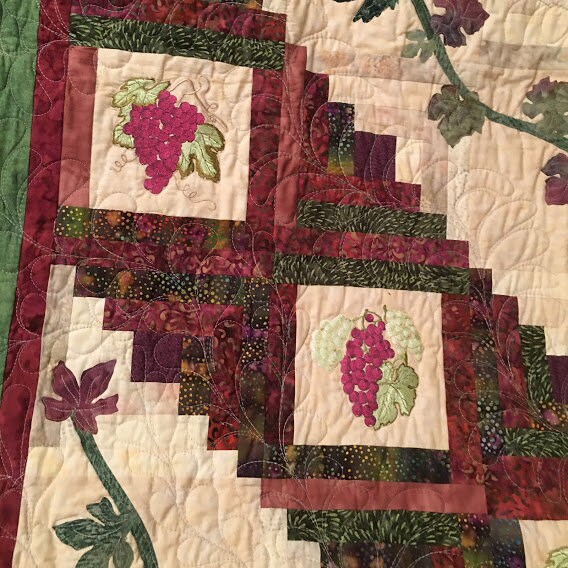 Tuscan Hillside quilt (Finished Quilt for Sale)