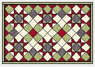 Ohio Star Table Topper and Tablerunner duo (Digital Pattern)