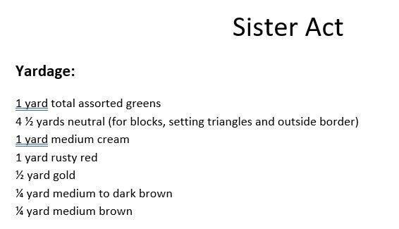 Sister Act (Digital Pattern)